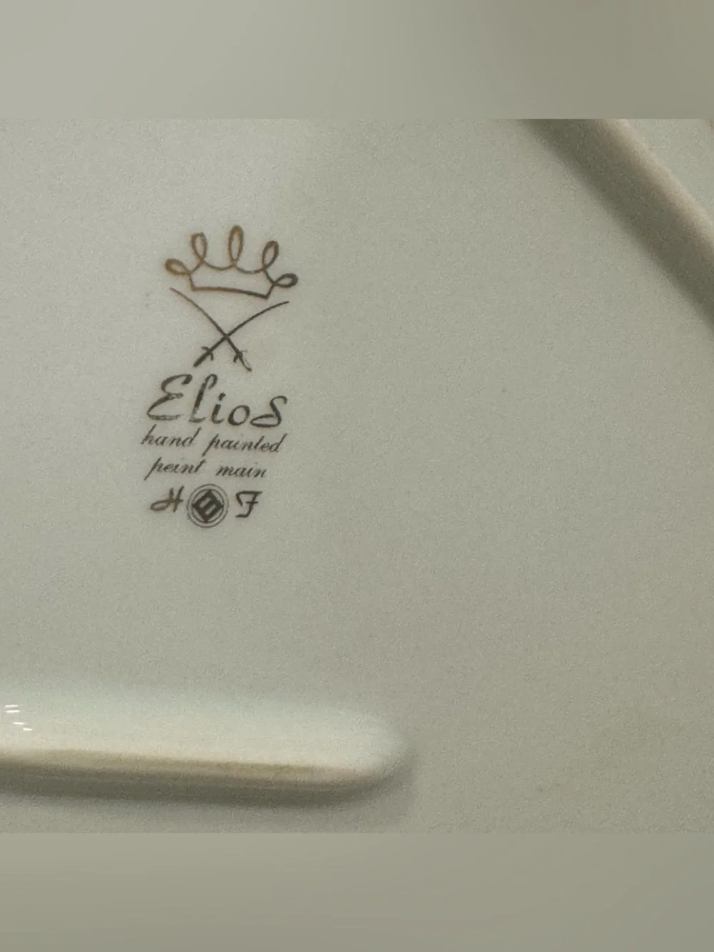 Elios Hand Painted Floral Porcelain Tray- hand-painted tray -bowl 12”